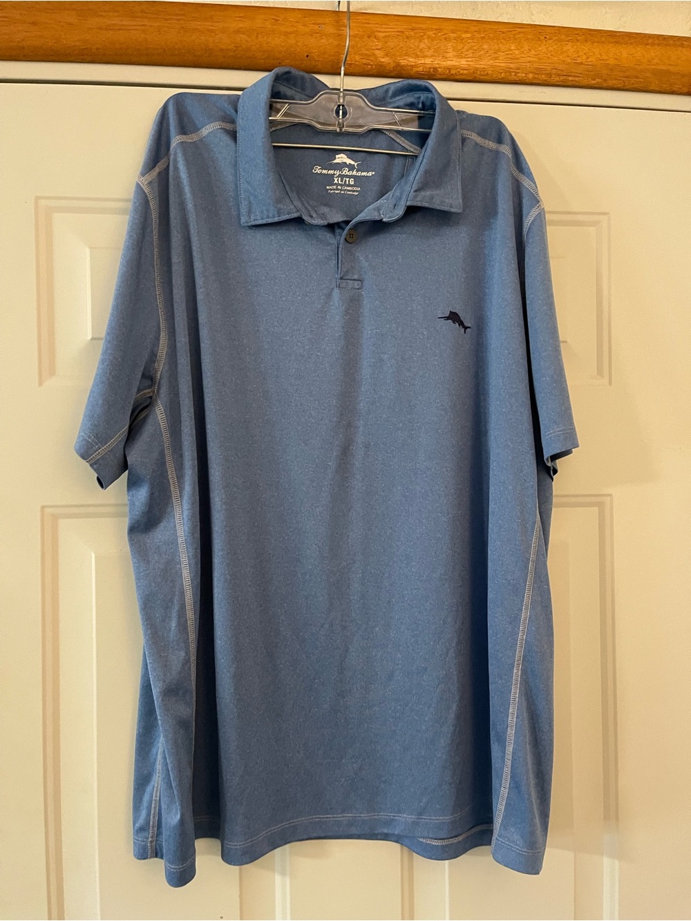 Tommy Bahama Men’s Short Sleeve Polo Blue XL